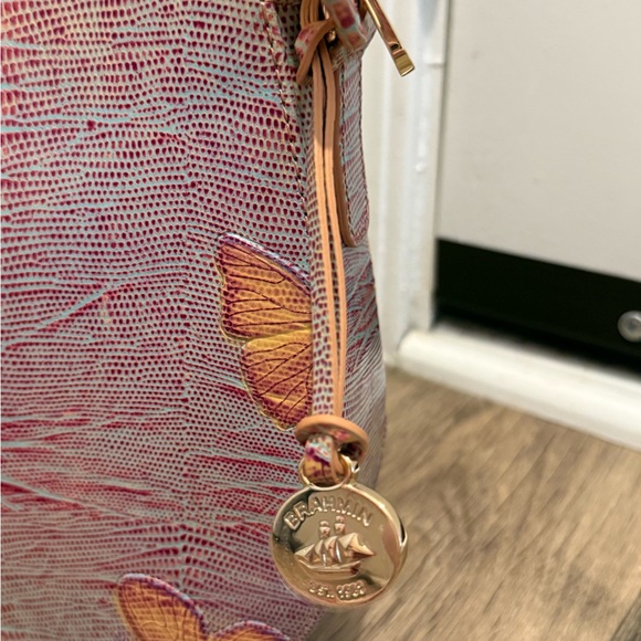 Brahmin Melbourne Shayna Crossbody Bag in Mandarin Orange NWT - Picture 8 of 9